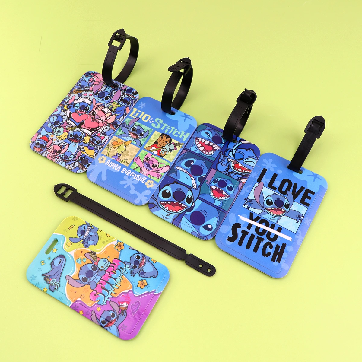 만화 캐릭터 시리즈 수하물 태그 여행 가방 ID 주소 이름 홀더 수하물 태그 여행용 휴대용 수하물 액세서리