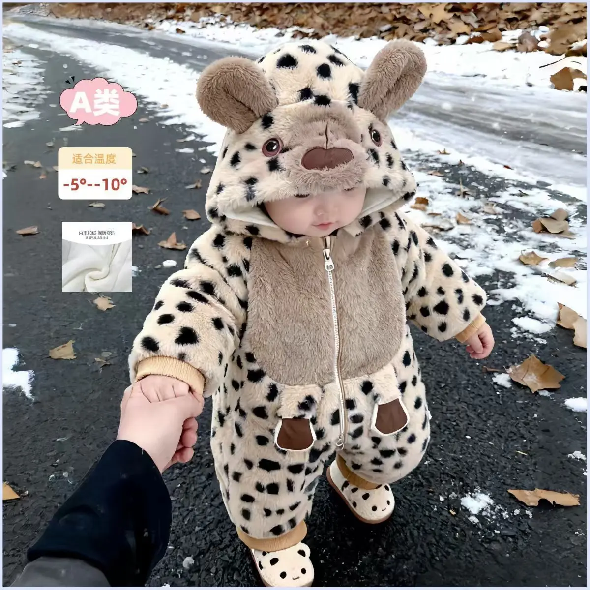 Autumn Winter Children Baby Girls Cotton Thick Cartoon Jumpsuits Single-Breasted Cute Floral Chic Baby Overalls Kids One-piece p