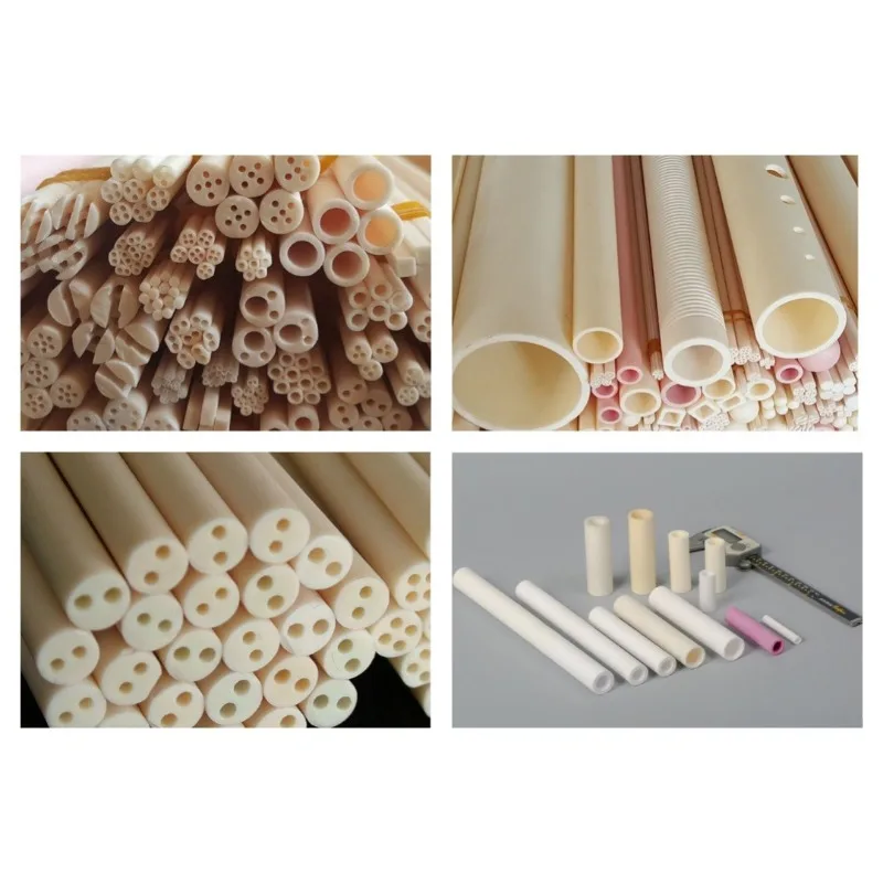 Al₂O₃ Alumina Ceramic Tube, High Temp Insulating Hollow Pipe, Thermocouple Protection Sleeve
