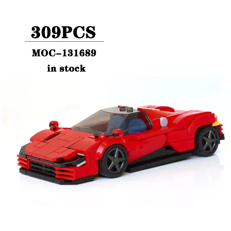 

Building Block MOC-131689 Small Sports Car Assembly Model 379PCS Adult and Child Puzzle Education Birthday Christmas Toy Gift