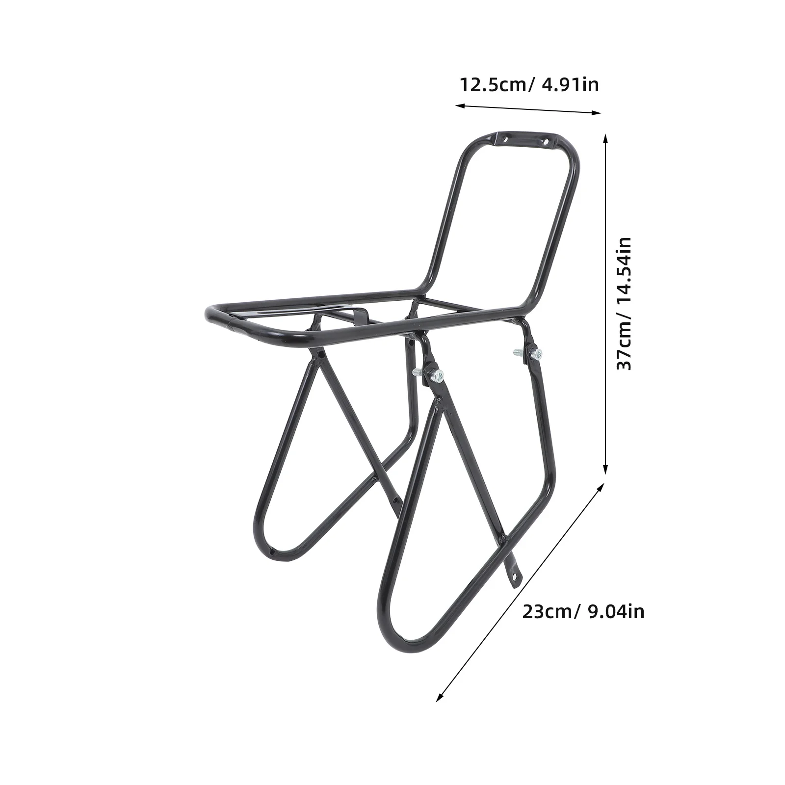 Porte-vélo avant en métal noir, porte-bagages pour vélo de route de montagne, frein à disque, Compatible avec le Transport des bagages de tourisme