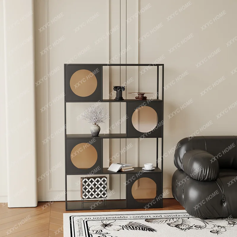 

Кованая книжная полка ML, устанавливаемая вплотную к стене, простая современная многоярусная напольная полка для хранения вещей.