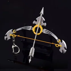 15cm The Hyrule Fantasy Weapon Savage Lynel Bow Link Metal Game Peripheral Sword Model Keychain Desktop Model Gift Toys Ornament