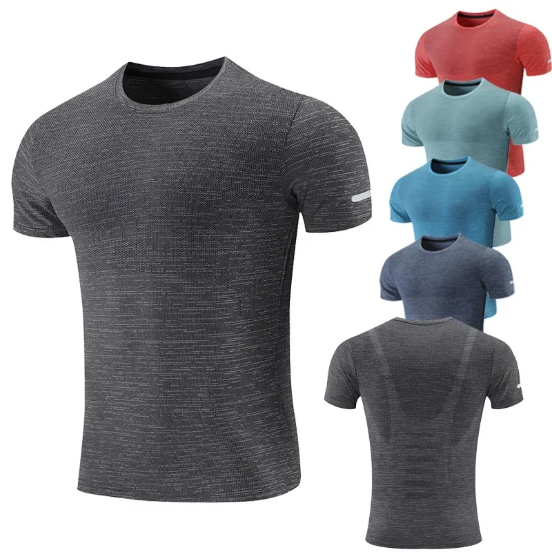 Gym Shirts Men Trainning Run Football Jerseys Workout Causal 3D Print Quick Drying Tee Compression Summer New Fashion T Shirts