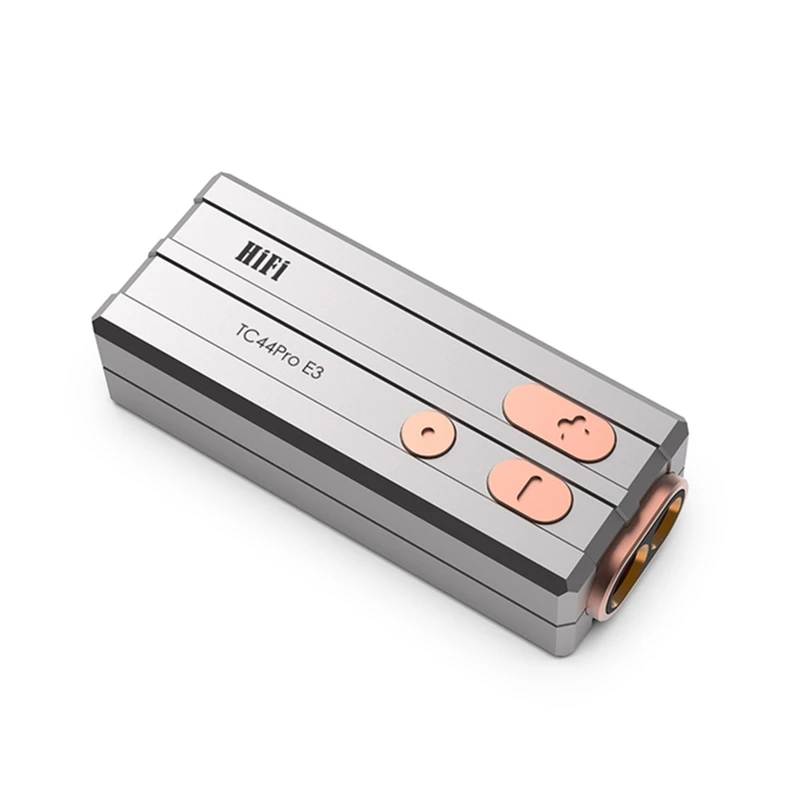 Super Sale HIFI TC44 Pro E3 the 3rd-Gen Hi-Res DAC AMP Adapter CS43198 DAC Volume Control 3.5mm 4.4mm Balanced Output