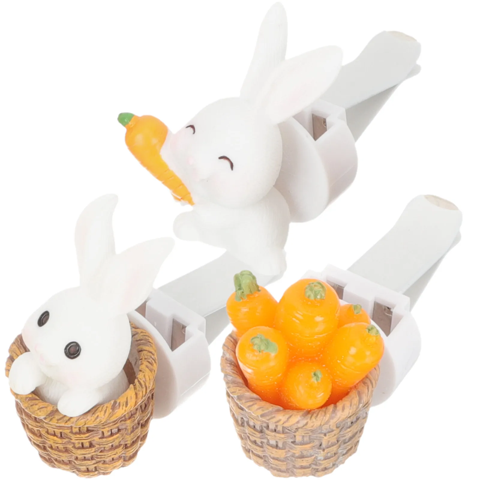 

3Pcs Car Perfume Bunny Carrot Design Air Vent Clip Aromatherapy Diffuser for Car Interior Decor Freshener Accessory