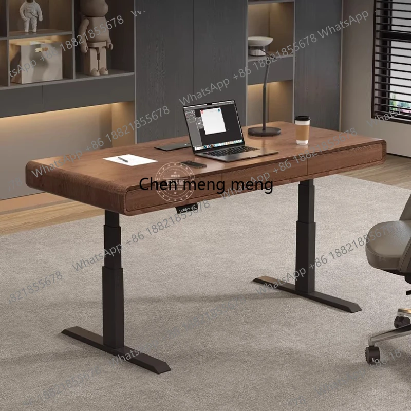 Italian style light luxury minimalism Room desks Computer desk Motion desk standing tables Height adjustment table office table