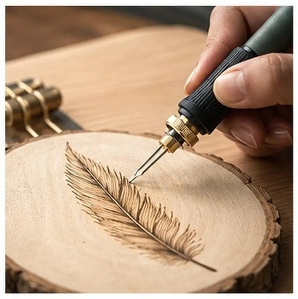25Pcs Wood Burning Tips Iron Wire Pyrography Set Replaceable Pen Nibs for Woodburning Pyrography Wire Tip Kit Professional Use