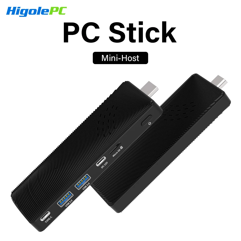 

Higole PC Stick Intel J4115 Mini PC Windows 11 WiFi5 8GB 128GB Fanless Desktop PC 4K Mini Computer TV Stick
