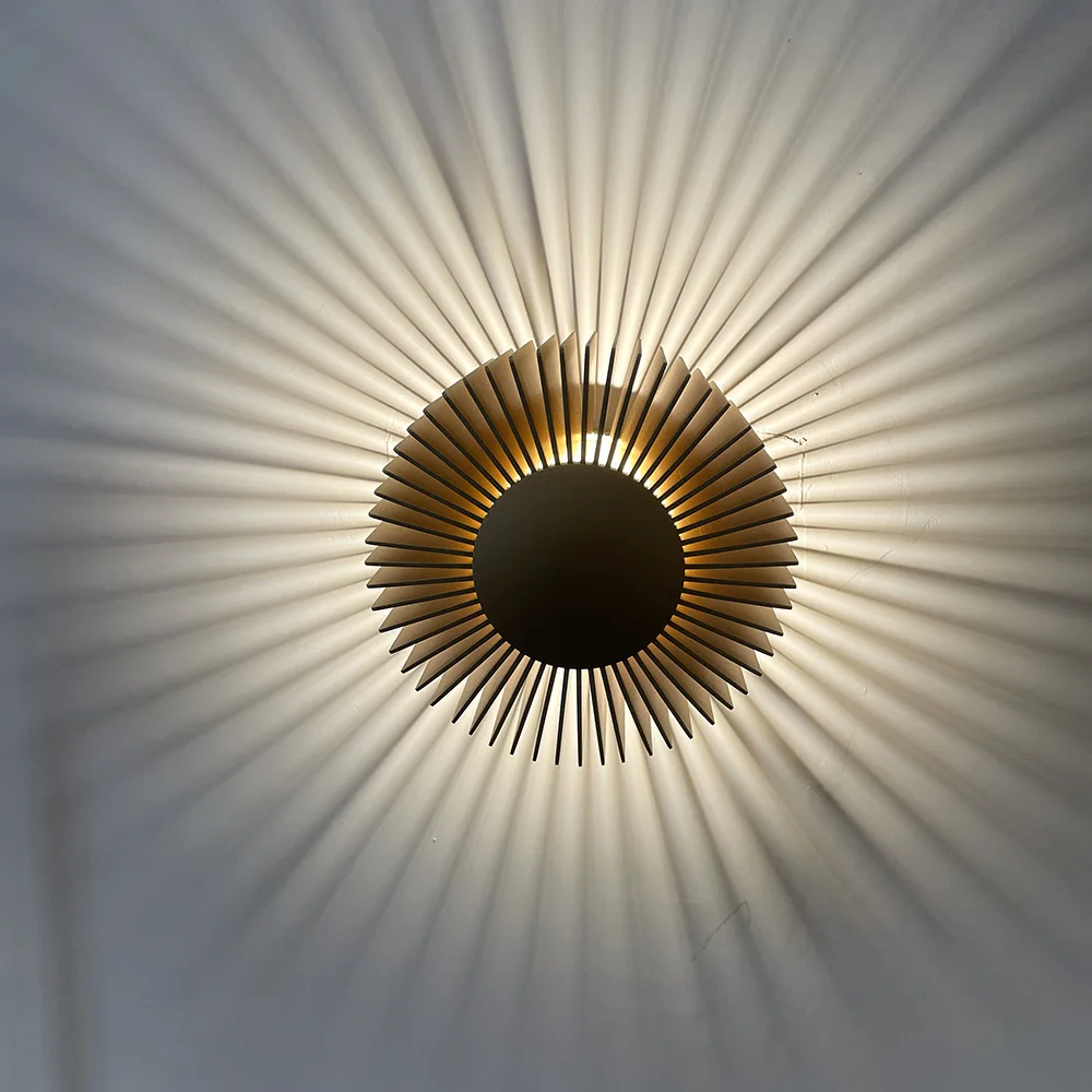 Modern small wall lamp Designer aluminium light  Hotel Living Room Bedroom Bedside Black Rose Gold Decoration bedroom night lamp image 3