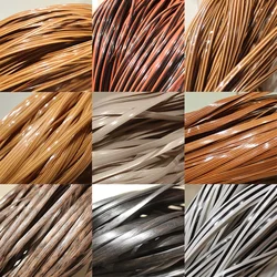50M Gradient Flat Synthetic Rattan Material Diy Handmade Weaving Plastic Rattan Knit And Repair Chair Table Home Decor