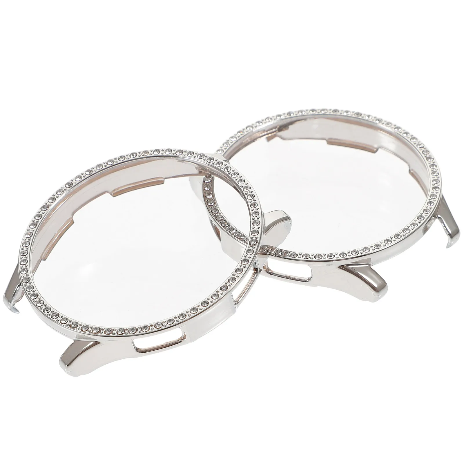 

2 шт. Защитные чехлы для часов с бриллиантовым декором, блестящие, полностью закрывающие края, совместимые с 4 Classic Glitter