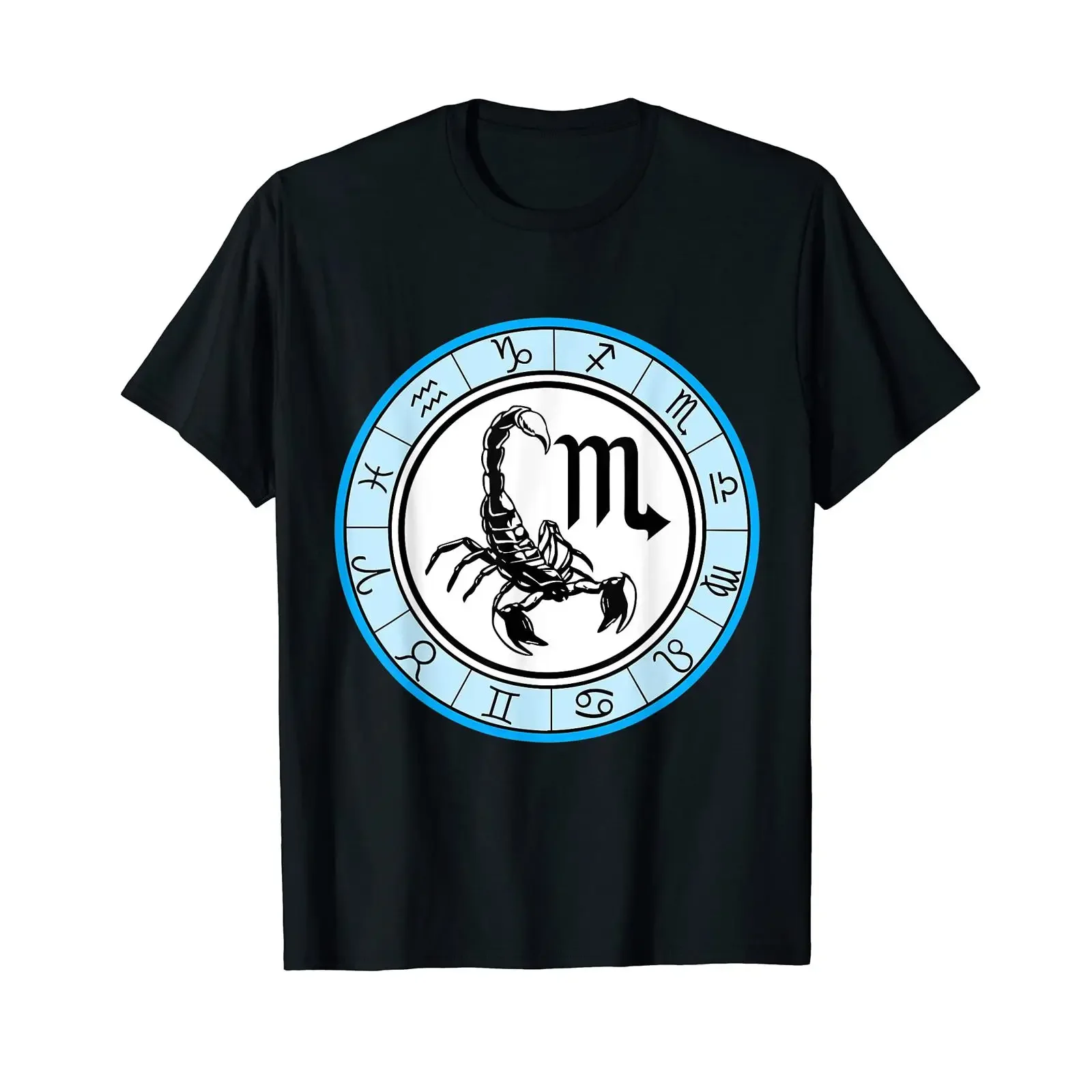 Zodiac Sign Scorpion T Shirt black vintage Washed Casual Slightly Soft Stylish fashion designer clothes Stretched homme graphic