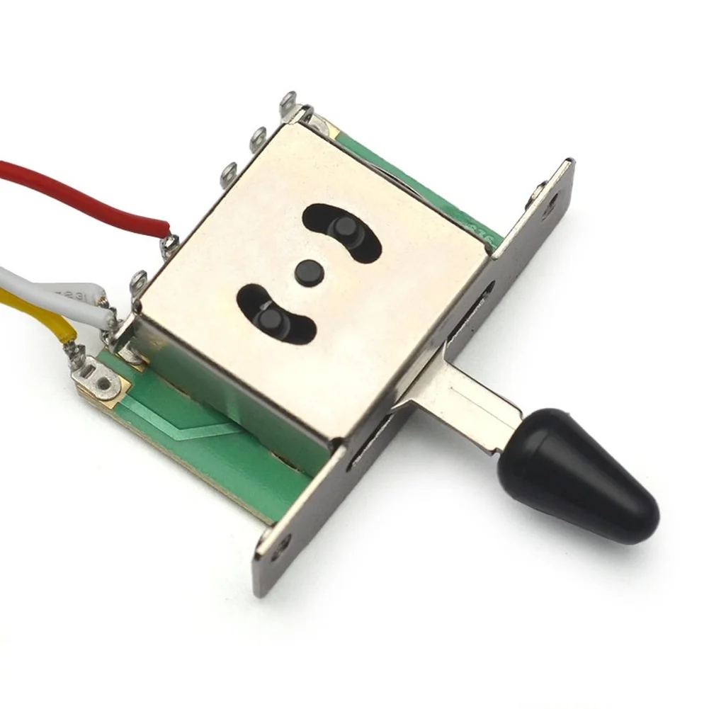 2T1V Pre Wired Style Guitar Harness Featuring 5 Way Switch 500K Pots and 6.35mm Output Jack for Tone Customization