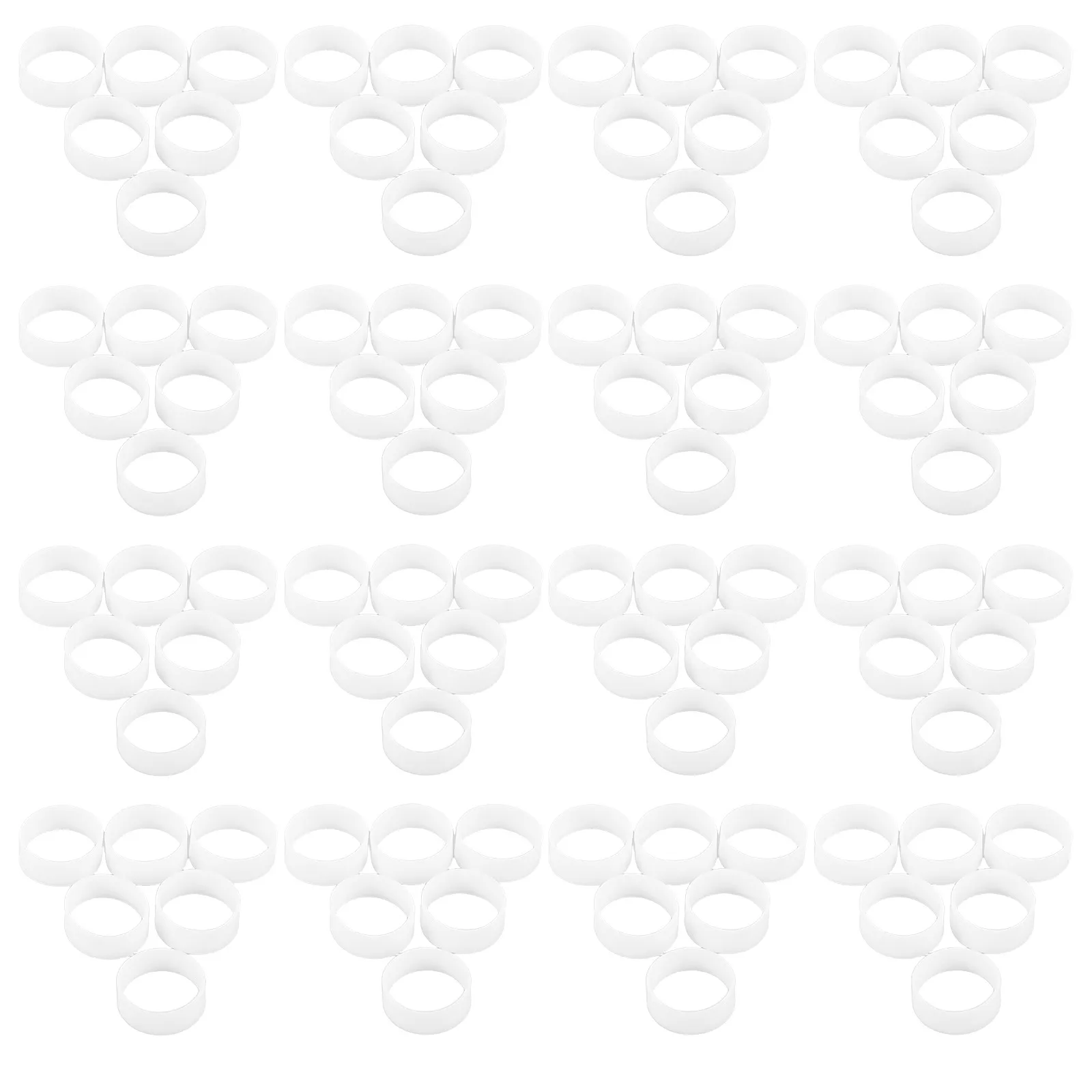 

500Pcs Silicone Cable Ties Elastic Bands Reusable Cable Organizers for Home Office Wire Management Data Lines Mini Rubber Bands