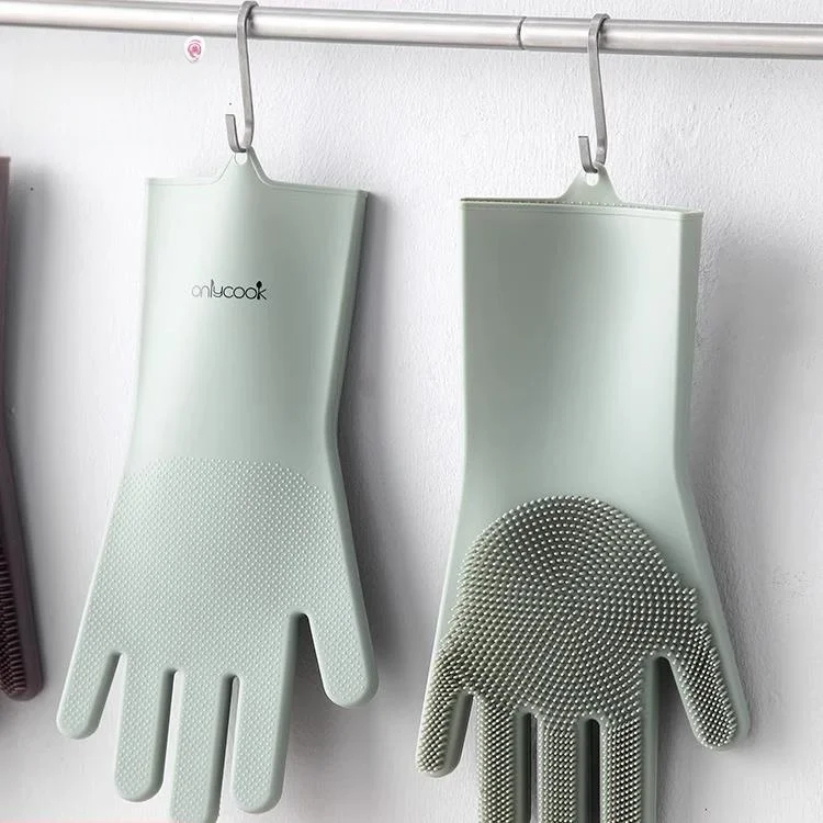 

Утолщенные силиконовые перчатки для мытья посуды, водонепроницаемые, для кухни, уборки дома, защиты рук при выполнении домашних дел