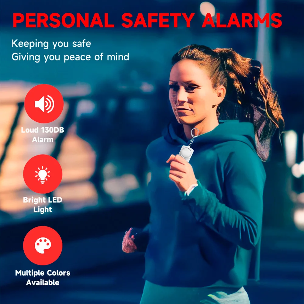 إنذار الأمن الشخصي يخرج جهاز الذئب المضاد للذئب في الهواء الطلق الدفاع عن النفس المحمولة مكالمة الطوارئ أداة الحماية الذاتية 130DB L #1