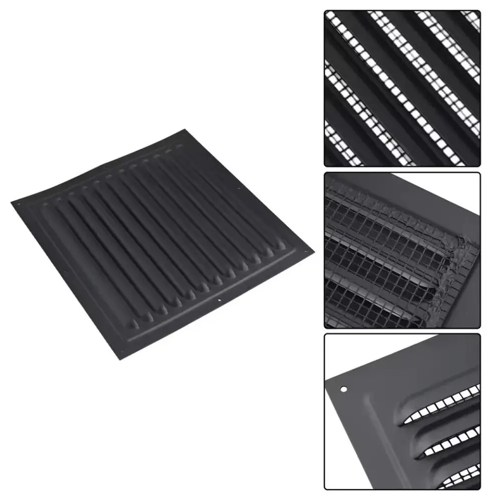Aluminum Alloy Air Vent Grille Heating Cooling Vents Plate Window Square Vent Air System Net Cover Screen Ventilation Cover view 4