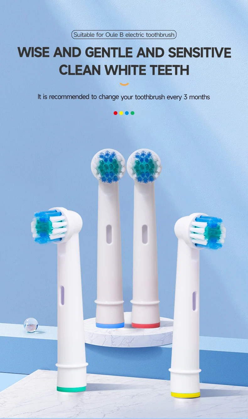 20 Stück/Los Elektrische Zahnbürstenköpfe für Oral B Sensitive Ersatzbürstenköpfe D25 D30 D32 D18 4739 3709 4728 D4510 D12013 – Detail 1