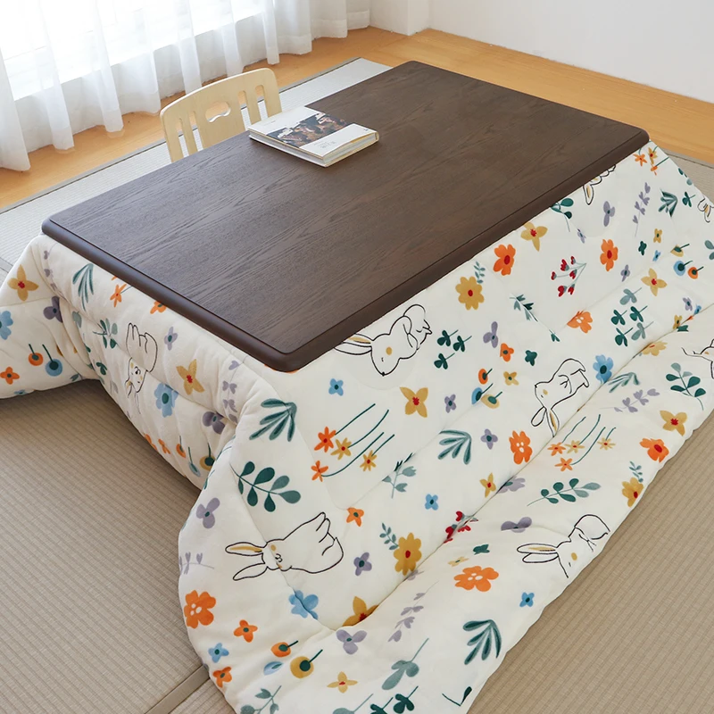 4 stks/set Kotatsu Tafel Futon Tapijt Kachel Japanse Stijl Kachel Futon Winter Verwarming Tafel Opknoping Kachel met Trooster