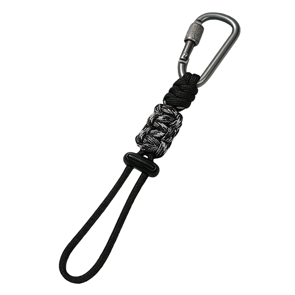 Aluminum Alloy Keychain-Compatible Bottle Buckle with Dual-Head Design and Smooth-Turn Threaded Lock for Everyday Convenience
