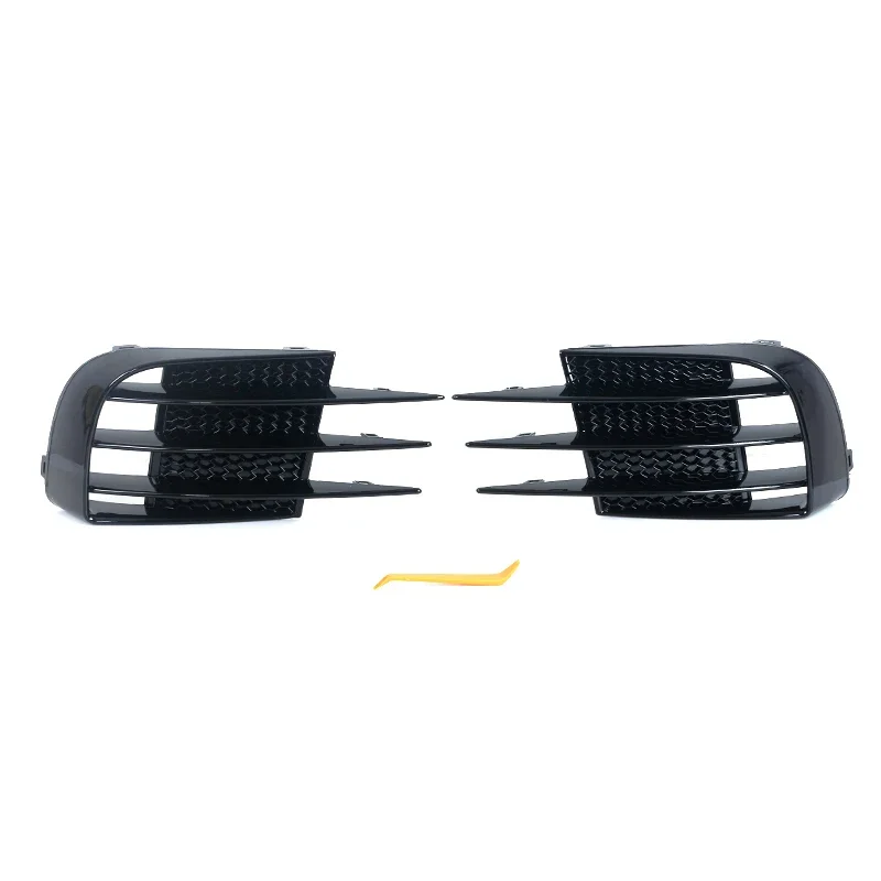 Glossy Black Car Front Bumper Fog Light Grille Cover Fog Light Cover Trim For VW Volkswagen Golf 6 MK6 VI GTI R R20 2008-2013