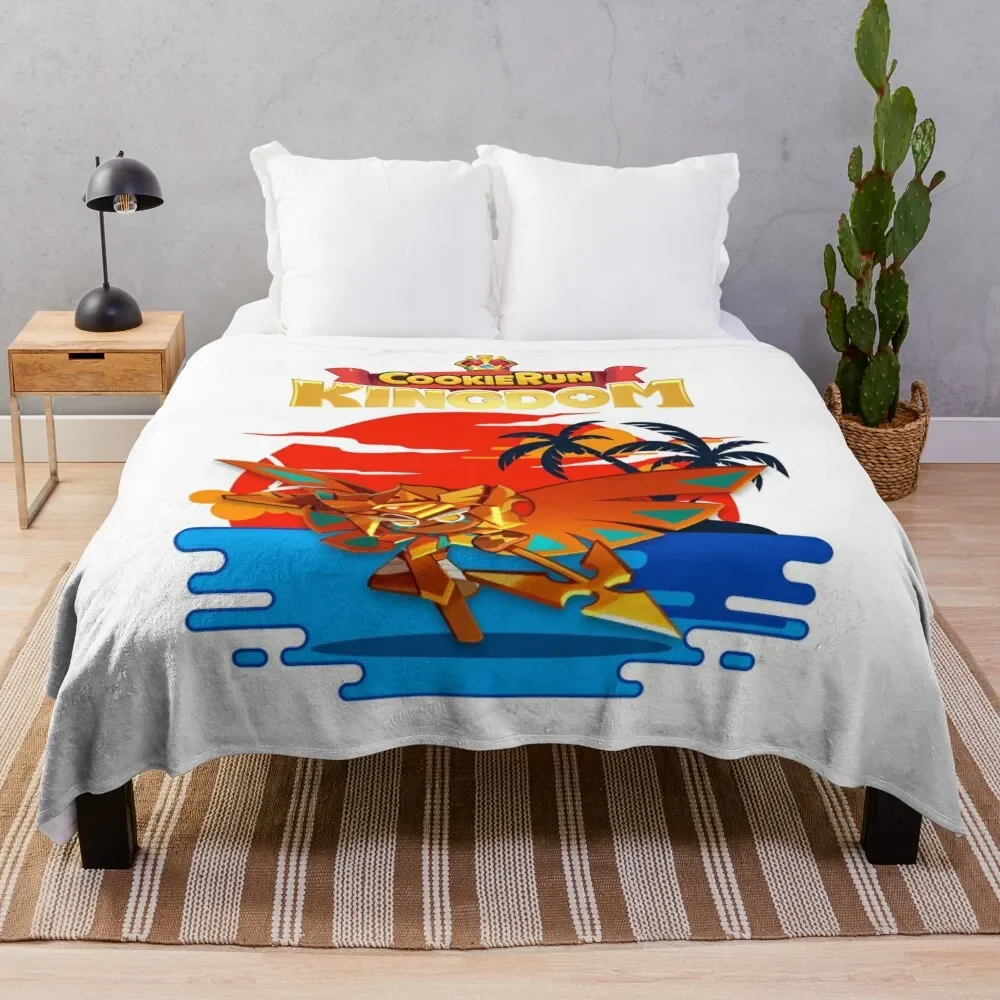 

Summer Cookie Golden cheese cookie Throw Blanket Fashion Sofas Polar Luxury St Blankets