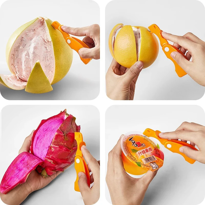 New Orange Peeler Stripper Orange Device Peeling Knife Juice Helper Citrus Opener Creative Kitchen Fruit Vegetable Tool