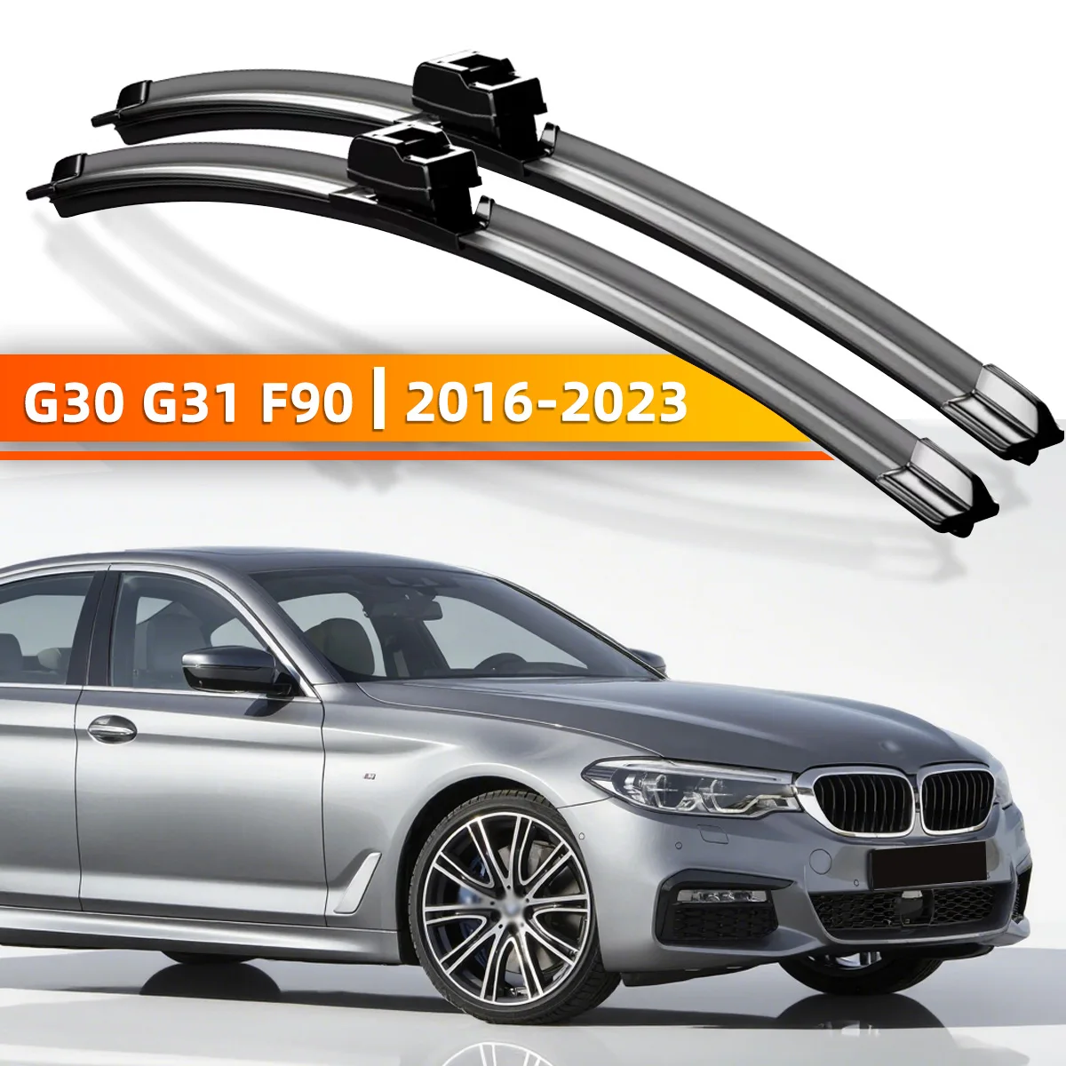 

YONGRUN, 2 шт., щетки стеклоочистителя, подходят для Bmw 5 серии G30 G31 F90 2016-2023, аксессуары для окон лобового стекла 2017 2018 2021