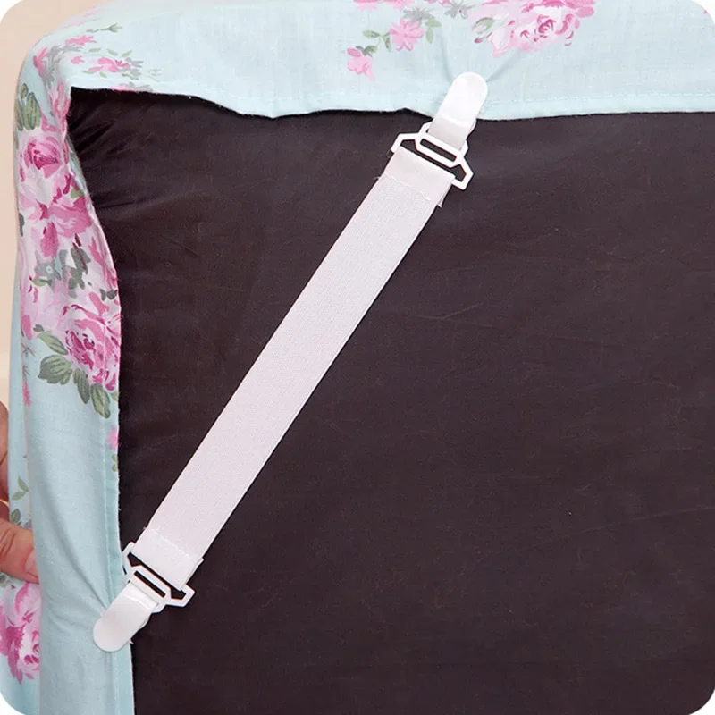 4Pcs/lot Bed Sheet Grippers Nonslip Blanket Mattress Cover Sofa Bed Fasteners Elastic Clip Holders