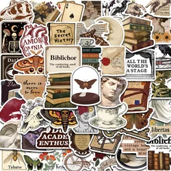 50PCS Dark Academia Sticker DIY Laptop Bicycle Motorcycle Living Room Luggage Skateboard Graffiti Waterproof Phone Sticker