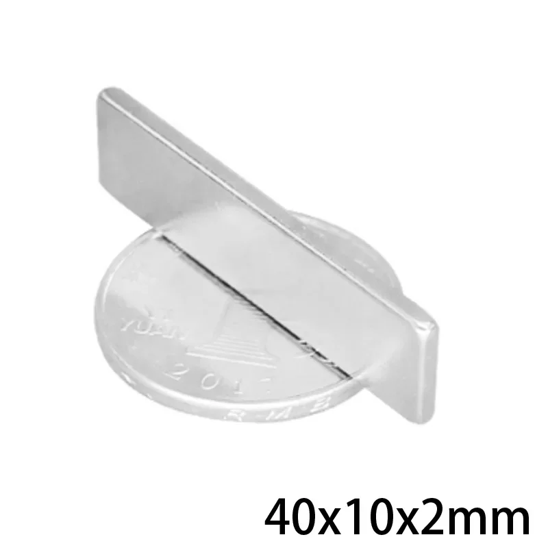 

40x10x2 Super Strong Sheet Rare Earth Magnet Thickness 2mm Block Rectangular Neodymium Magnets N35 40x10x2mm 40*10*2 mm