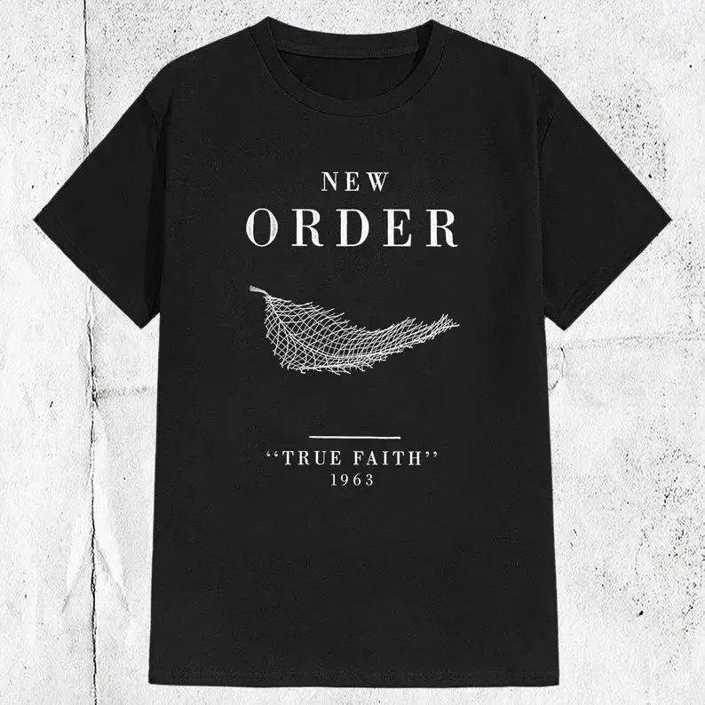 

Vintage 80s 90s New Order Band True Faith 1963 T-shirt