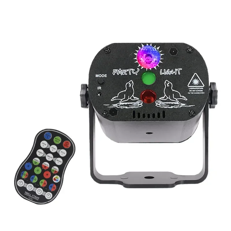 New USB Mini Laser Light Ktv Decorative Music Rhythm Laser Beam Light LED Remote Control Stage Light