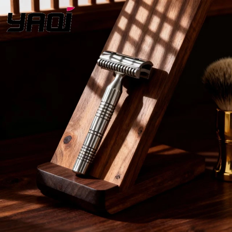 YAQI نسخة الألوان الخام بوهيميا 316 الفولاذ المقاوم للصدأ اللوح الأساسي القابل للتعديل الرجال الحلاقة الآمنة ، حوالي 131 جرام للحلاقة الدقيقة #1