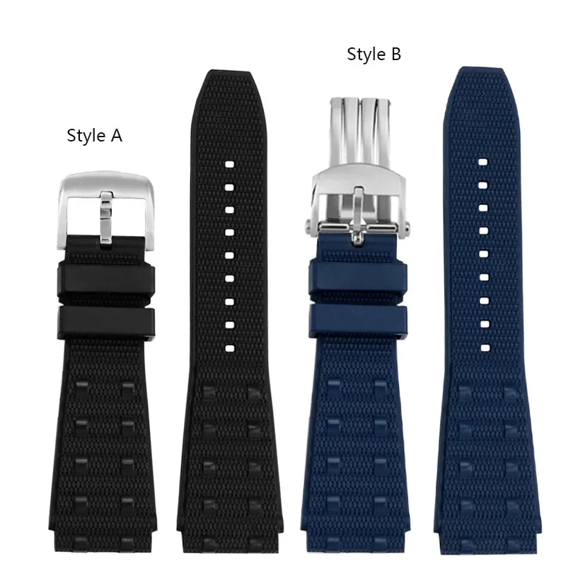 Cinturino in gomma di alta qualità 22mm per Breitling fasatura Super meccanica B01 cinturino in gomma fluorurata serie Super Ocean Avengers