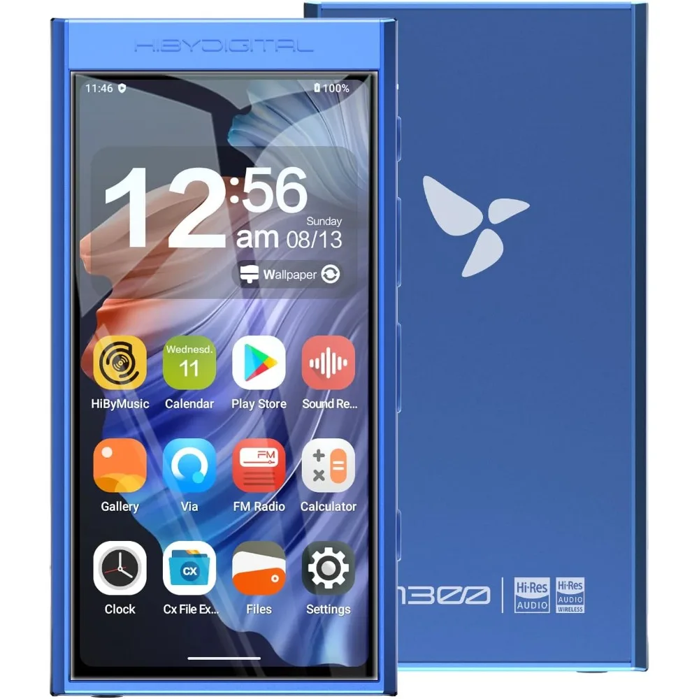 مشغل موسيقى M300 رقمي مع مكبر صوت Android 13 OS SD665 Soc Bluetooth WiFi وFM 1280x640 دقة IPS #1