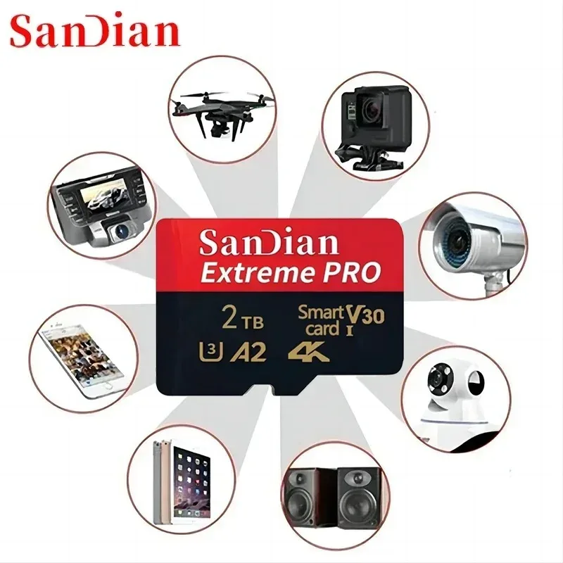 High-Speed Storage Class 10 SD Card and Micro TF Cards Memory Card, Fast Transfer for Phones, Digital Camera and MP3 Player.