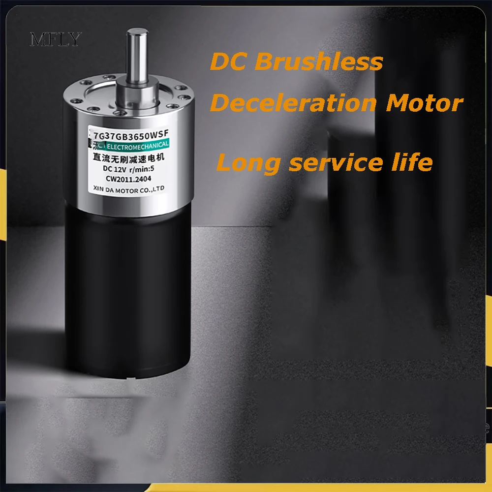 

Бесщеточный мотор-редуктор постоянного тока 12 В, 24 В, 37 мм, 3650, микромедленный двигатель, может по часовой стрелке против часовой стрелки