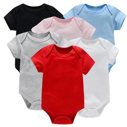 Peleles Unisex de manga corta para bebés, niños y niñas, ropa de 0 a 24M, monos de una pieza de algodón para recién nacidos, monos para niños