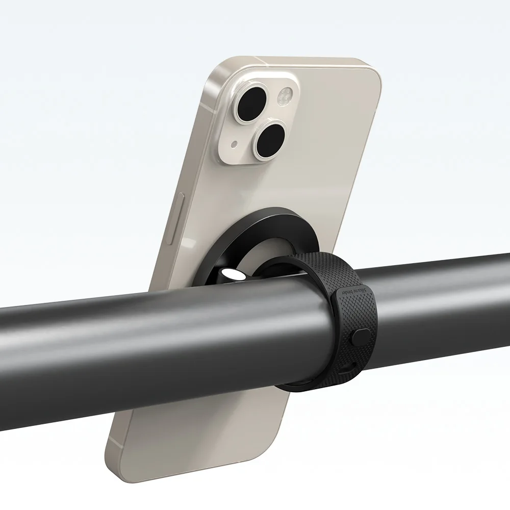 새로운 실리콘 자석 휴대폰 홀더 쇼핑 카트 체육관 스트랩 자전거 내비게이션 휴대용 레이지 암 폰 스탠드 마운트 지지대