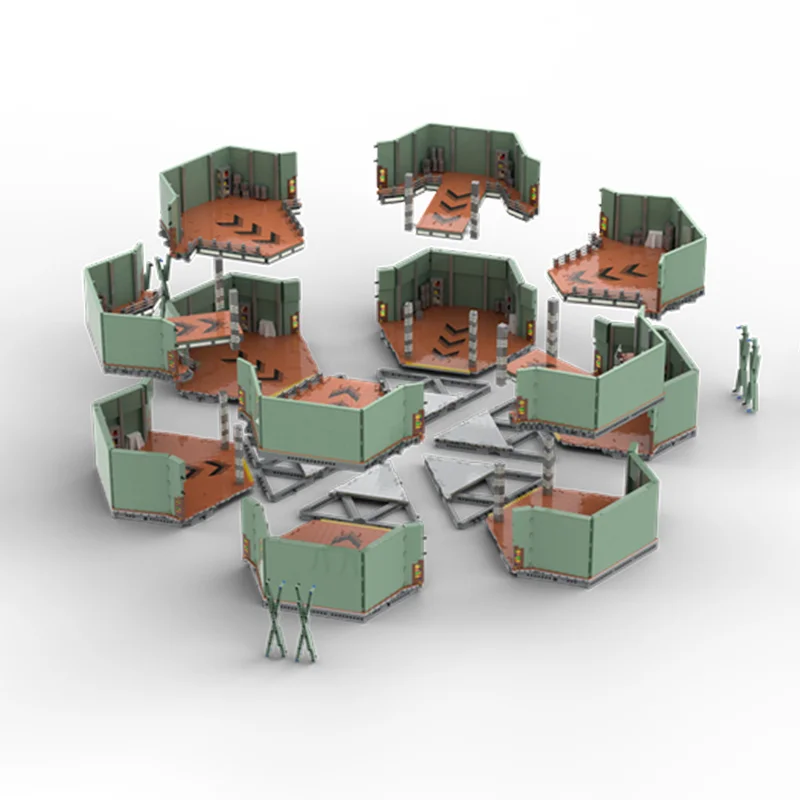 31632 Pieces Sci-Fi Aircraft Hangar Building blocks Kit, Perfectly Presenting the Jumper Bay from Stargate Atlantis