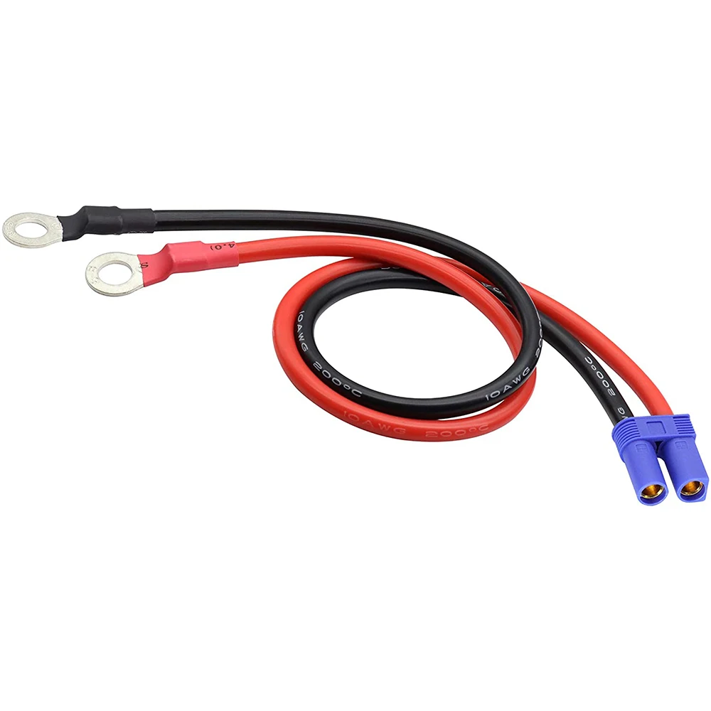 Cavo terminale da 50CM EC5 a O Ring, EC5 femmina a O Ring occhiello terminale spina connettore cavo 10AWG RC ESC caricatore alimentazione laterale