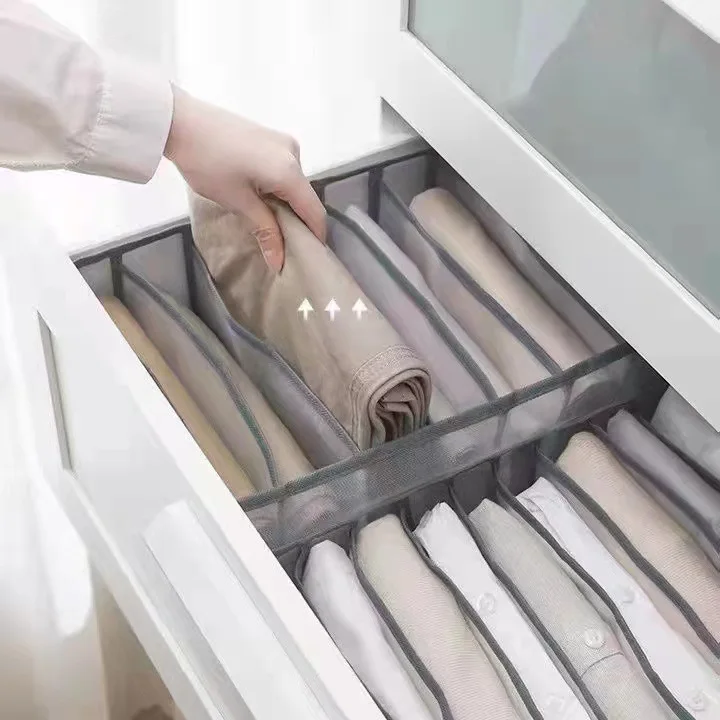 

New Foldable Underwear Drawer Organizer Storage Box Closet Organizers Drawer Divider for Underpants Socks Bra Storage Boxes