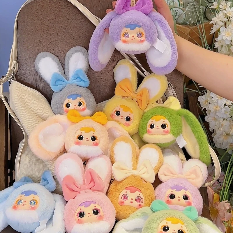 

New Mystery Box Samuel Colorful Little Rabbit Series Plush Blind Box Doll Pendant Gift Trendy Toy Desktop Ornament Surprise Gift
