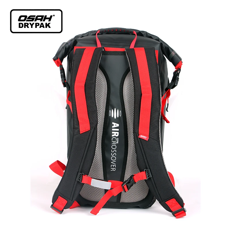 OSAH 25L Motorcycle Bag Riding Backpack High-capacity PVC Wear-resisting Waterproof Bag For Outdoor Travel Hiking Camping Gears