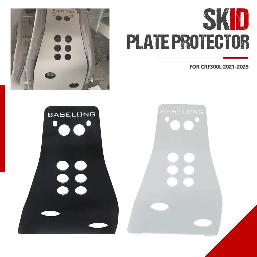 

For HONDA CRF 300L CRF300L 2021-2022-2023-2024-2025 Motorcycle Engine Base Chassis Guard Skid Plate Belly Pan Protector Cover