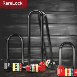Combination Padlock Code Password Lock for Cabinet Door Bicycle Motorcycle Car-styling Cupboard DIY Rarelock MMS481 i