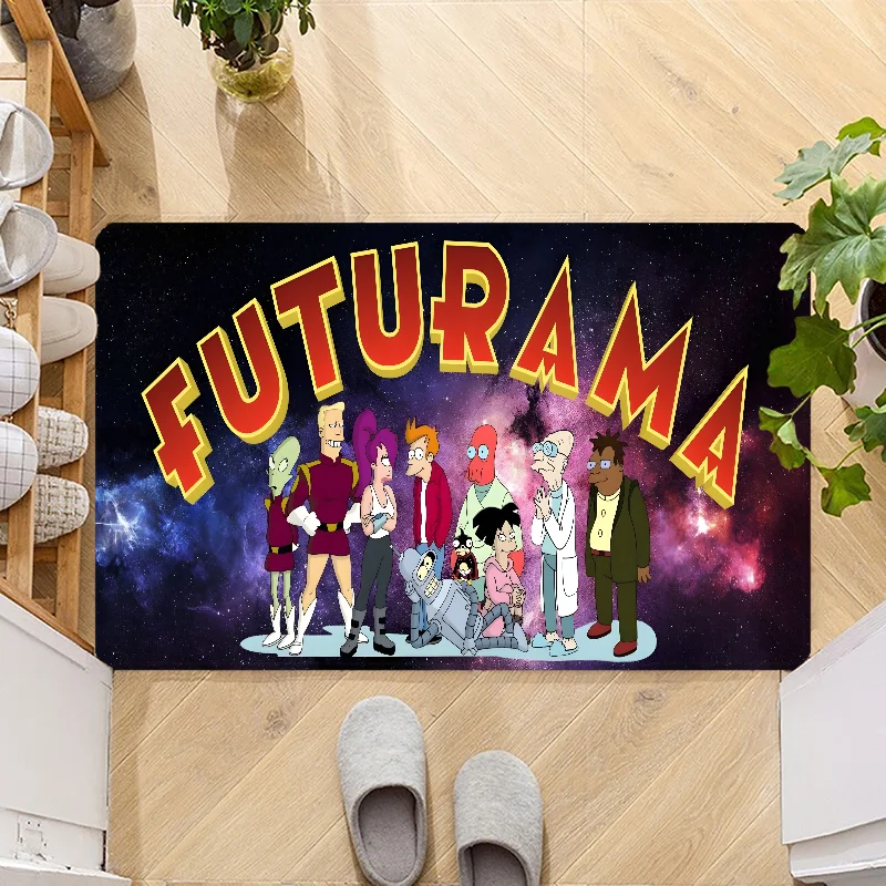 F-futuramaS Door Mat Entrance Non-slip Doormat Washable Kitchen Carpet Hallway Rugs Bathroom Bath Door Mats