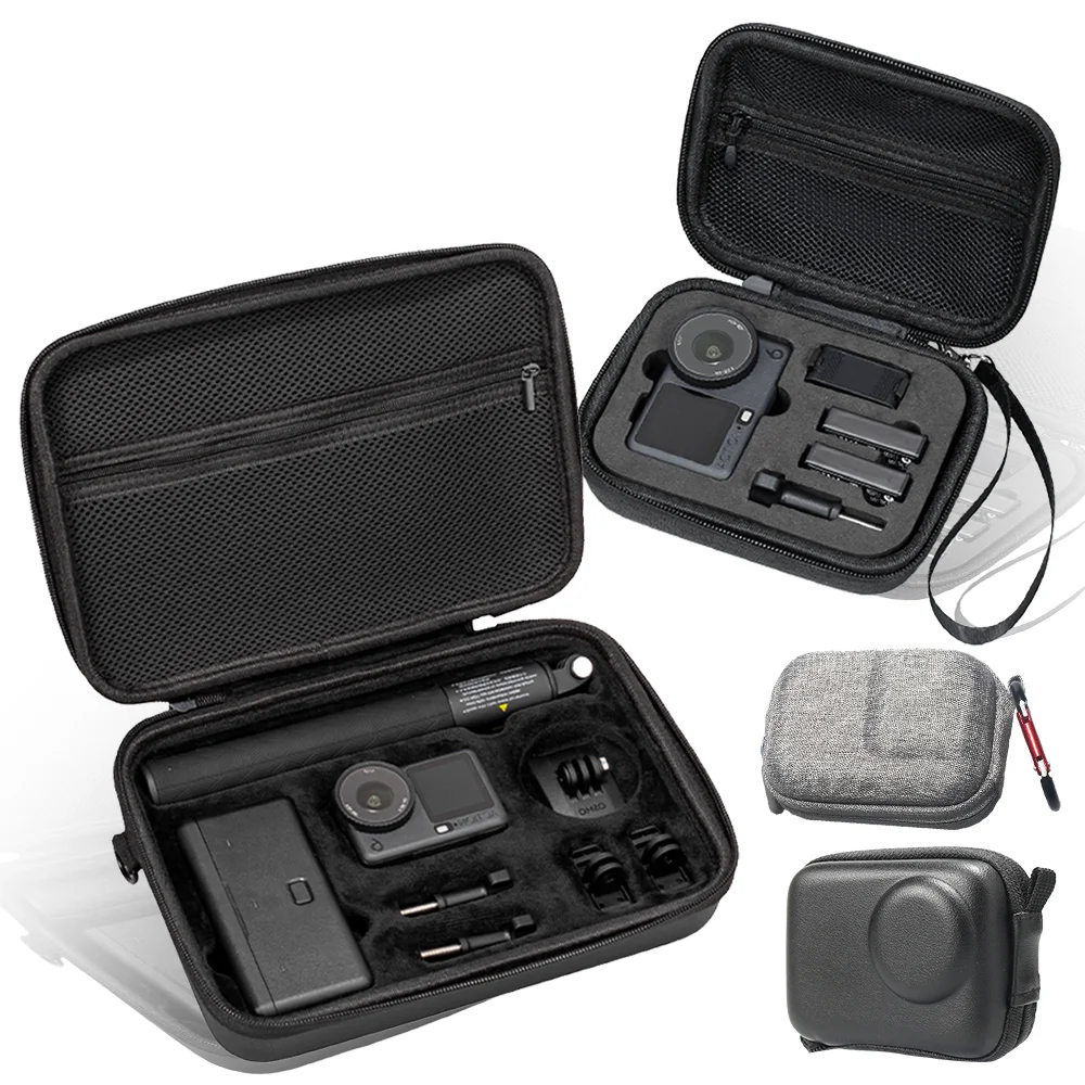 Przenośny futerał do przenoszenia DJI Osmo Action 6, twarda torba podróżna z PU, odporna na wstrząsy obudowa ochronna na akcesoria do Action6 — zdjęcie produktu 7